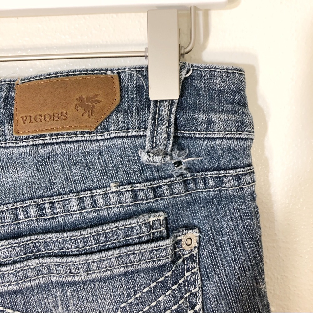 Vigoss Skinny jeans distressed medium wash size 3 - Picture 6 of 10